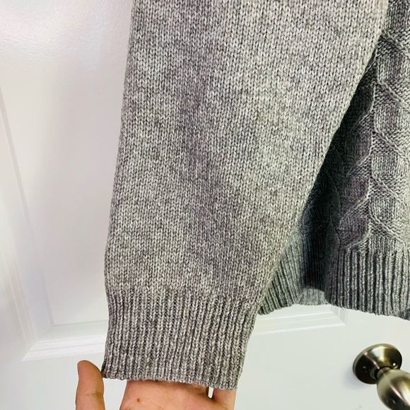 Croft & Barrow Gray Crew Neck Sweater, Textured feel, Stretchy size XXL - Picture 5 of 10